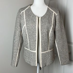 H&M zip front seamed jacket